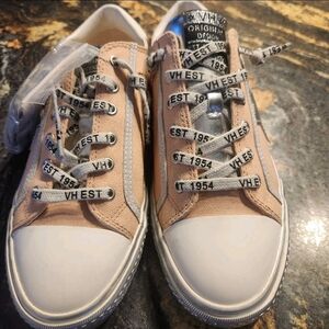 Vintage Havana Alive Peach And Silver Sneakers.   Size 8.  NWO Tags/ Box.